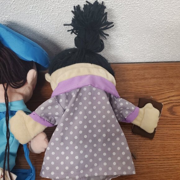 Plush Cloth Pretend Play 10" Hand Pupppets - Lot of 3 - Picture 10 of 10